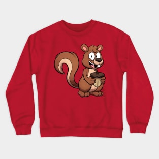 Cute Squirrel With Nut Crewneck Sweatshirt